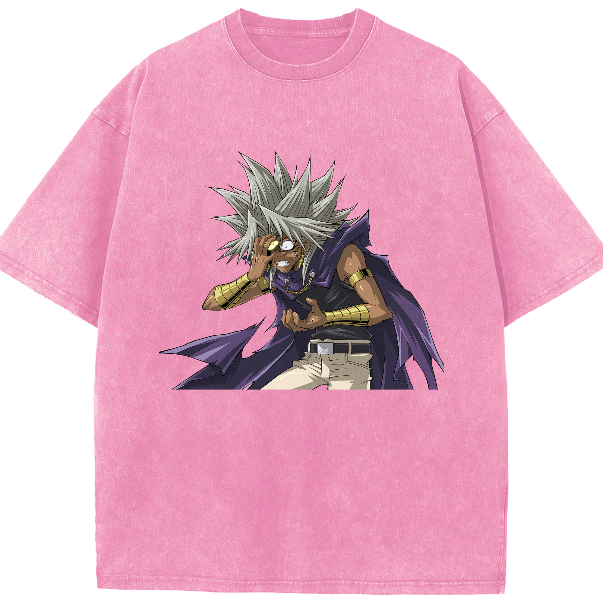 （画像用） 遊☆戯☆王 Yu-Gi-Oh! 綿100% ヴィンテージ風 半袖Tシャツ（フロントプリント）